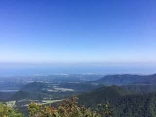 大山登山道からの景色