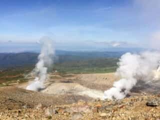 旭岳登山道からの展望