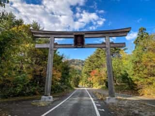 真山神社の参道