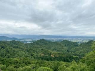 一年峰山道からの景色