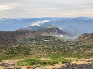 岩手山登山道からの景色
