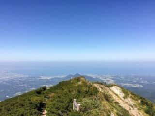 大山登山道からの景色