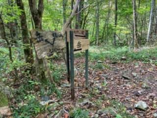 七折の滝 登山道