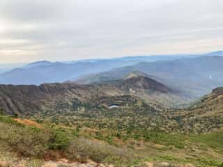 岩手山登山道からの景色
