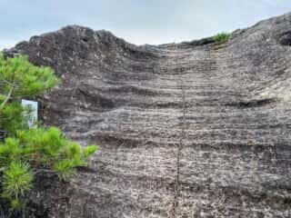 一年峰の頂上　最後の急斜面