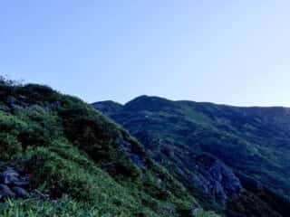 観光新道登山道からの景色