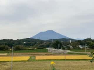 岩手山を望む