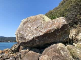 海岸の岩場