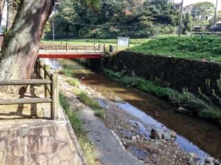 阿紀神社そばを流れる宇田川支流　(宇多秋宮比定地)