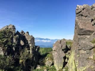妙高山の巨石群