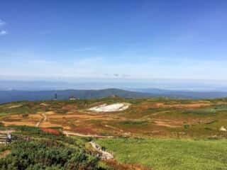 旭岳登山道からの展望