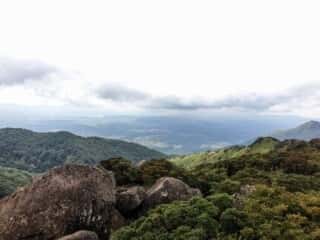 九重山 中岳登山道からの景色
