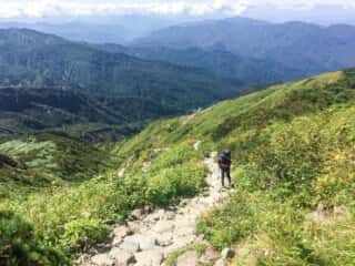 砂防新道 登山道