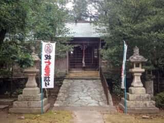 天照皇大神を祀る浜宮神社の拝殿