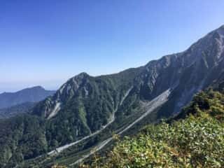 大山登山道からの景色
