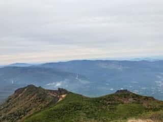 岩手山登山道からの景色