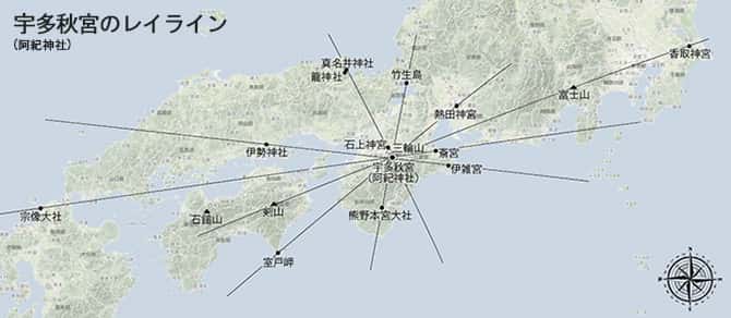 宇多秋宮のレイライン